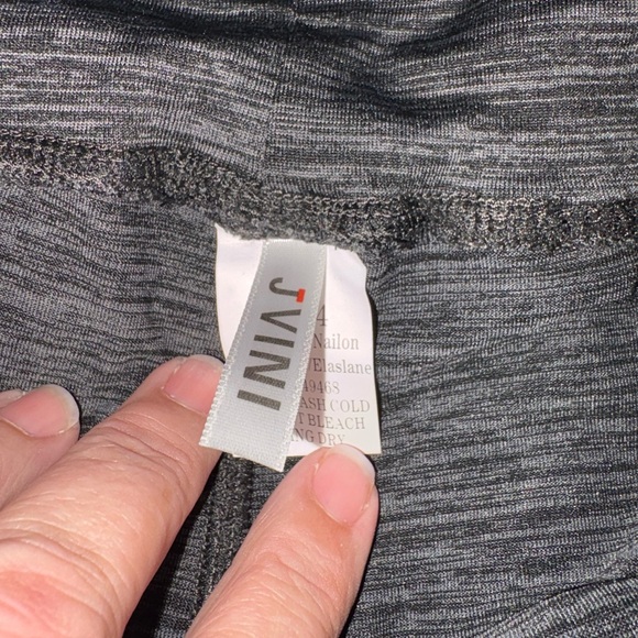 JVINI Dark Gray Leggings with Mesh Nylon/Spandex Size Small - Picture 10 of 12